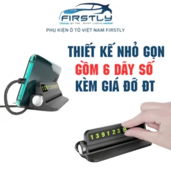 Alternative view of Bảng số điện thoại gắn taplo, bảng ghi số điện thoại có giá đỡ gắn trên ô tô
