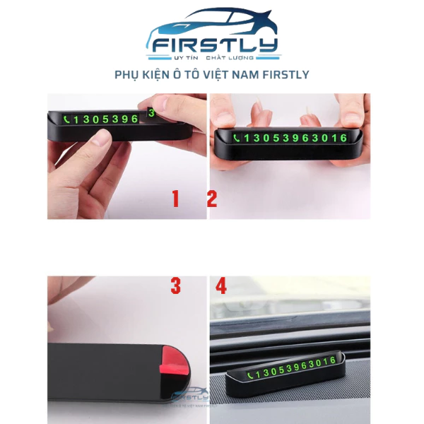 Bảng số điện thoại gắn taplo, bảng ghi số điện thoại có giá đỡ gắn trên ô tô - Hình ảnh 6